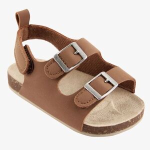 NWTCarter's Brown Sandals with Adjustable Straps and Cork Sole SIZE 0 - 3 MONTHS